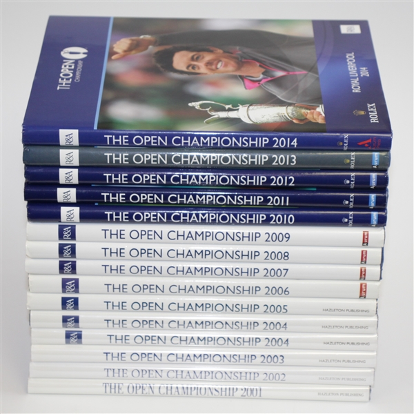 Fifteen The OPEN Championship Journals - 2001-2014 (Multiple 2004)