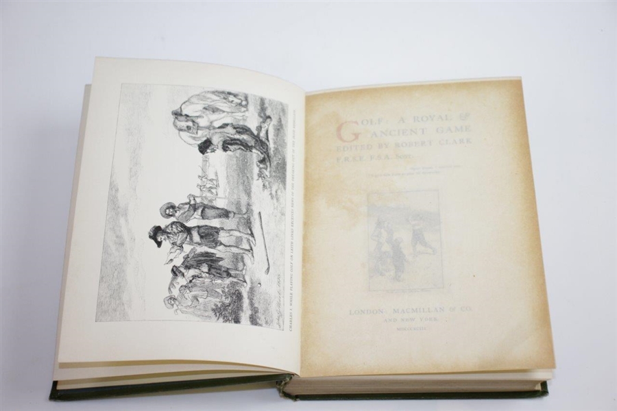 1893 'Golf: A Royal & Ancient Game' Book by Robert Clark
