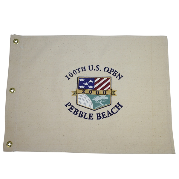2000 US Open at Pebble Beach Seldom Seen Embroidered Canvas Flag