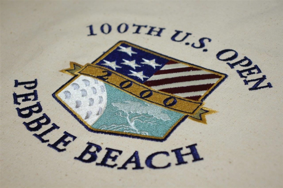 2000 US Open at Pebble Beach Seldom Seen Embroidered Canvas Flag