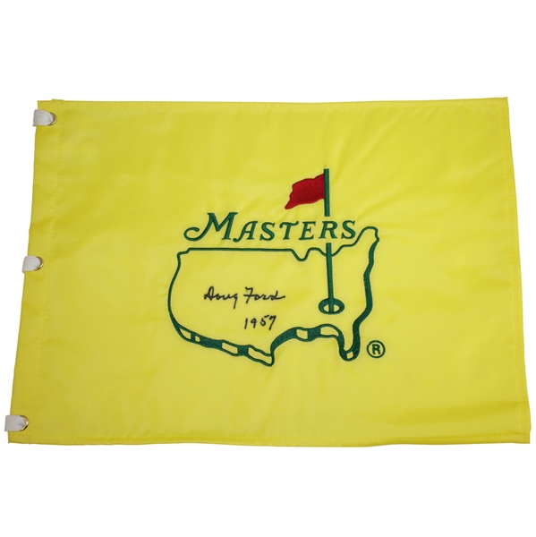 Doug Ford Signed Masters Tournament Undated Embroidered Flag with '1957' JSA ALOA