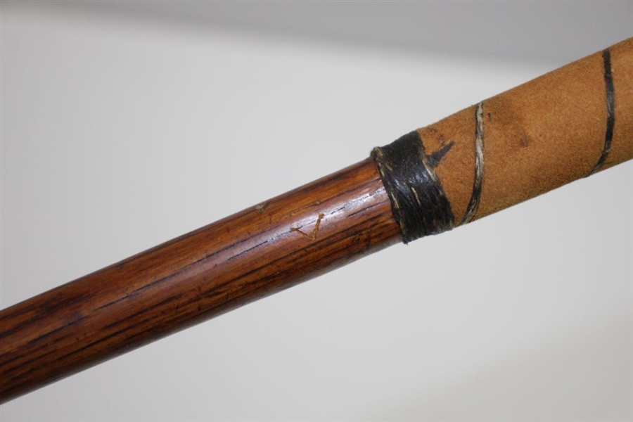Circa 1900 McEwan Splice Neck Wood Stamped McEwan with Lead Weight & Horn Insert
