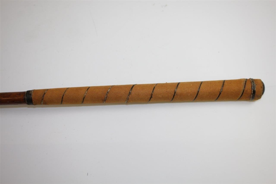 Circa 1900 McEwan Splice Neck Wood Stamped McEwan with Lead Weight & Horn Insert