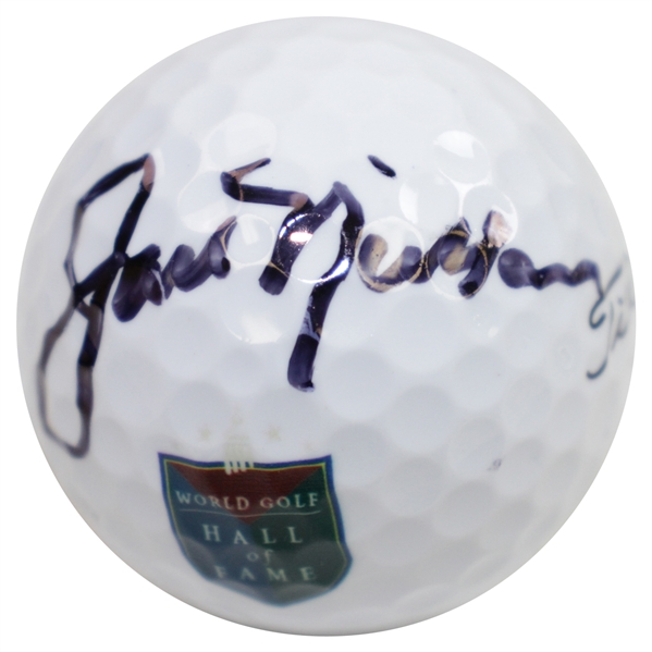 Jack Nicklaus Signed World Golf Hall of Fame Logo Golf Ball BECKETT #A21007