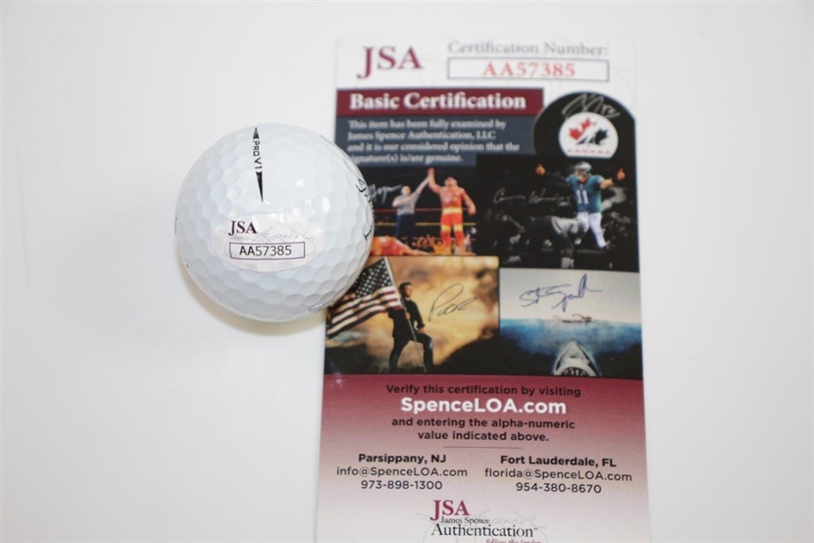 Patrick Reed Signed Masters Logo Golf Ball JSA #AA57385