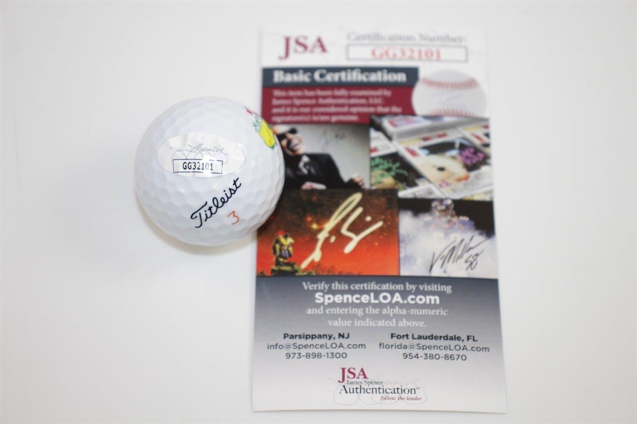 Gary Player Signed Masters Logo Golf Ball JSA #GG32101