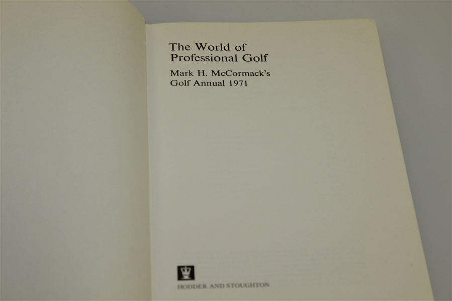 The World of Professional Golf by Mark H. McCormack - 1971