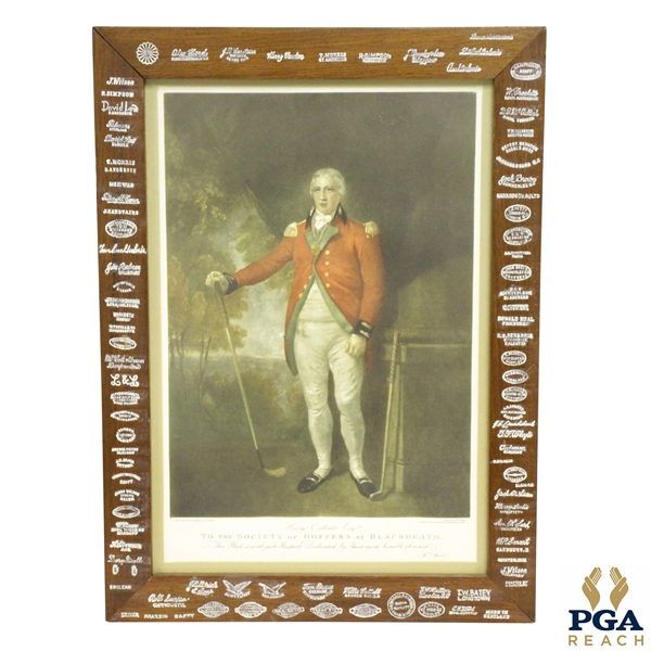 Henry Callender The Society of Golfers at Blackheath Color Mezzotint Print by Will Henderson