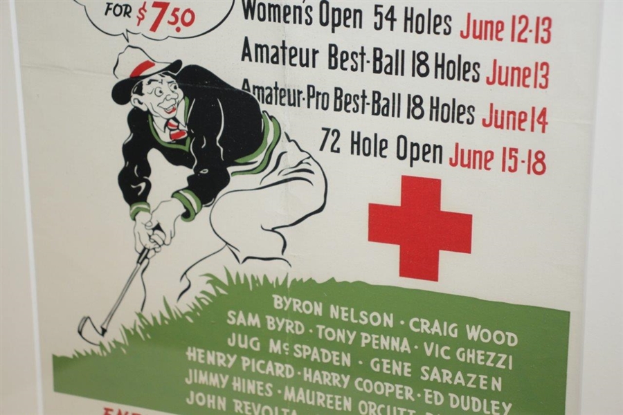 Red Cross The Best Golf in the World at Wykagyl CC Ticket Advertising Poster - New Rochelle, NY