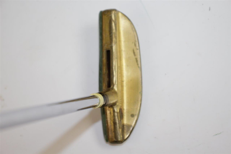 Gold Plated Stroke-Saver Putter with Jade Green Face