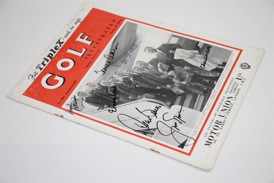 Jack Nicklaus & 1959 Walker Cup Team Signed Golf Illustrated Magazine JSA ALOA
