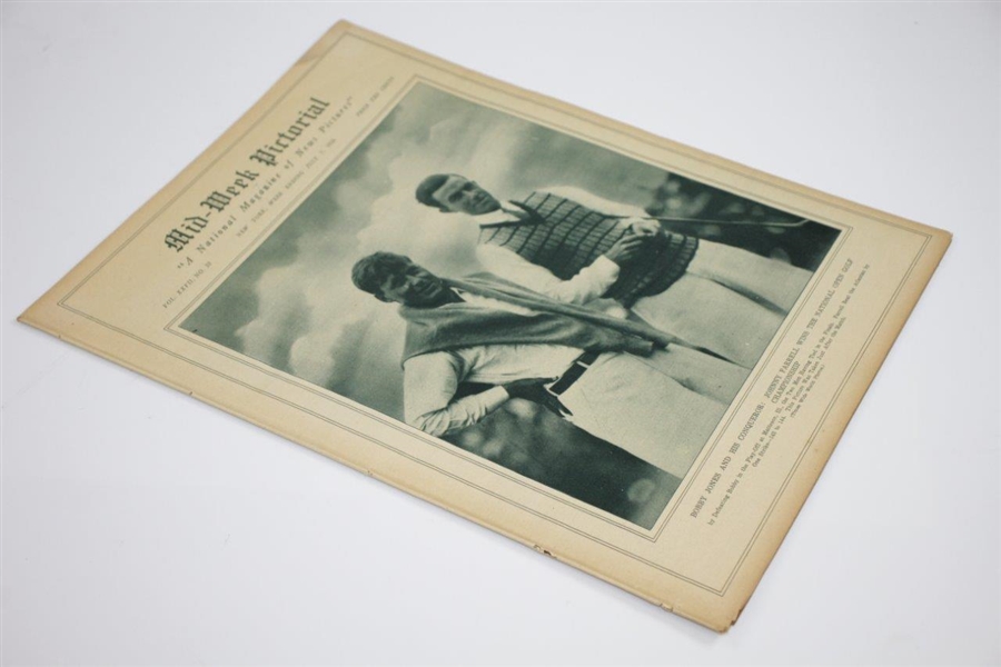 Bobby Jones & Johnny Farrell 1928 Mid-Week Pictorial Magazine - July