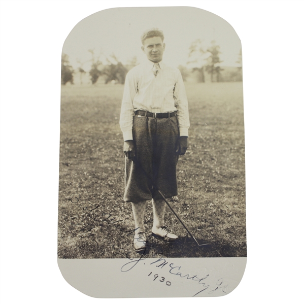 George Pietzcker Original Photo of Maurice McCarthy Jr. Dated  - '28 & '32 Walker Cup Member