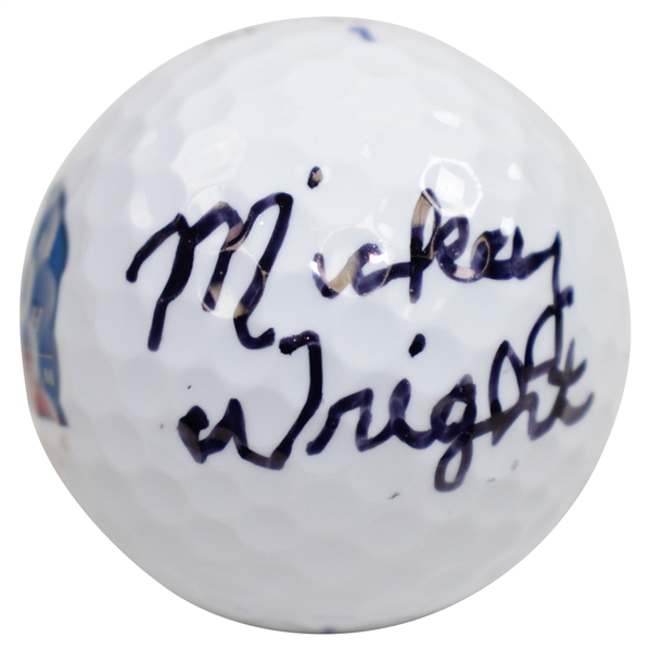 Mickey Wright Signed World Golf Hall of Fame Logo Golf Ball JSA #CC45238