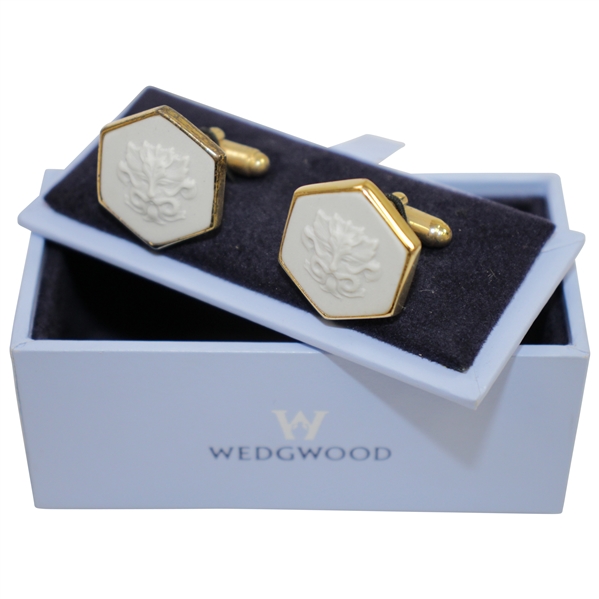 Mark Calcavecchia's Wedgwood Whistling Straits Logo Cuff Links in Original Box