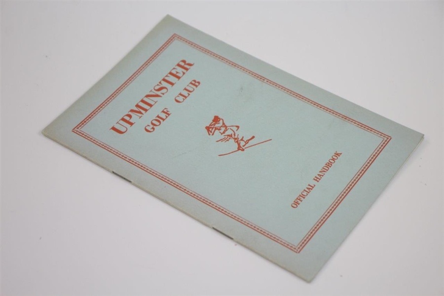 1961 Upminster Golf Club Official Handbook