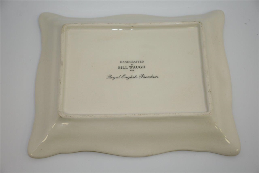 Augusta National Clubhouse Royal English Porcelain Dish Handcrafted by Artist Bill Waugh