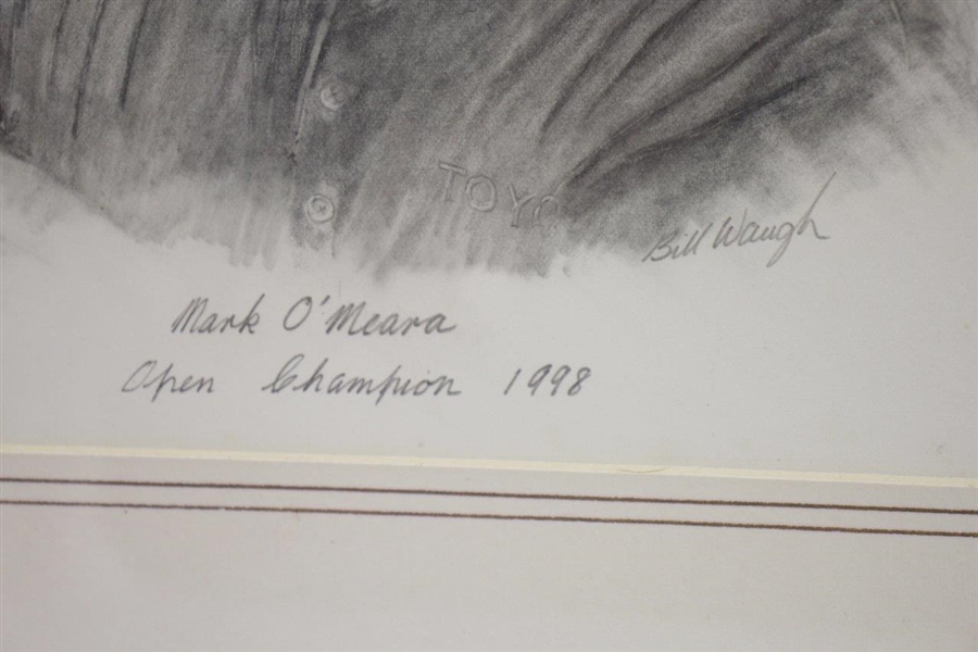 Mark O'Meara OPEN Champion of 1998 Original Drawing by Artist Bill Waugh 