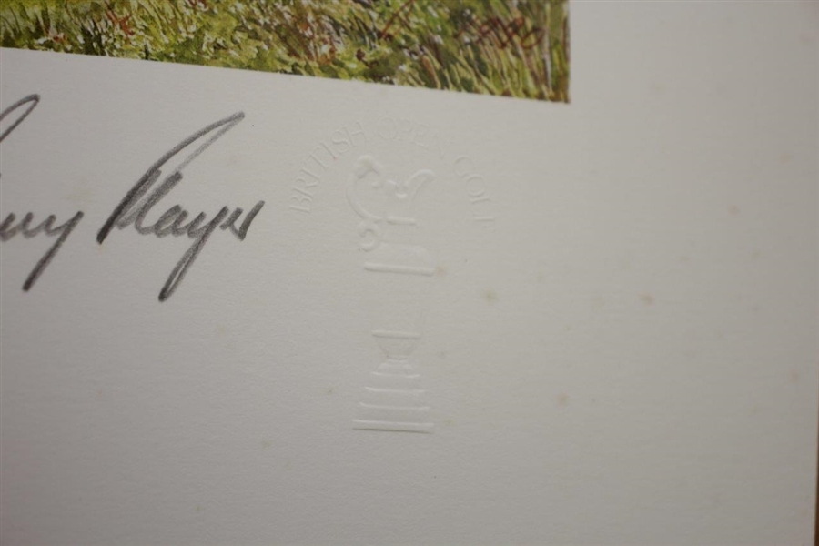 Gary Player Signed 'Player Conquers Muirfield' Ltd Ed Artists Remarque by Artist Bill Waugh JSA ALOA