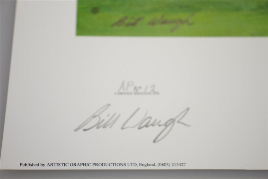 Augusta Hole 11 White Dogwood Ltd Ed #12 Print w/ Robert Trent Jones Signature by Bill Waugh