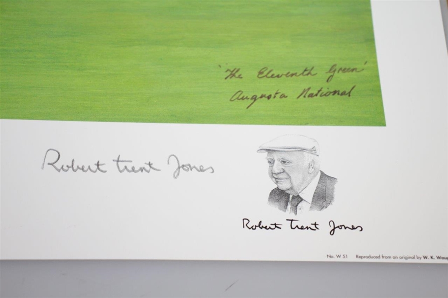 Augusta Hole 11 White Dogwood Ltd Ed #12 Print w/ Robert Trent Jones Signature by Bill Waugh