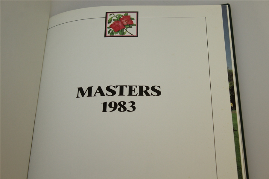 1983 Masters Tournament Annual Book - Seve Ballesteros Winner