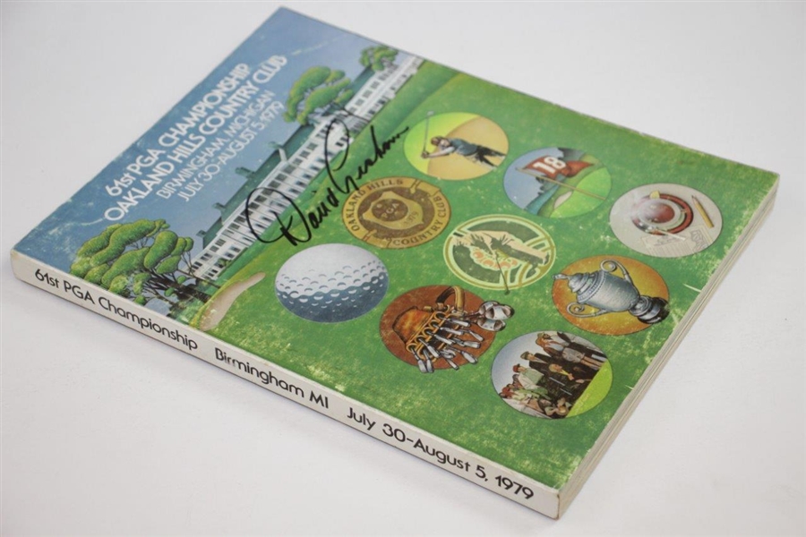 David Graham Signed 1979 PGA Championship at Oakland Hills CC Official Program JSA ALOA
