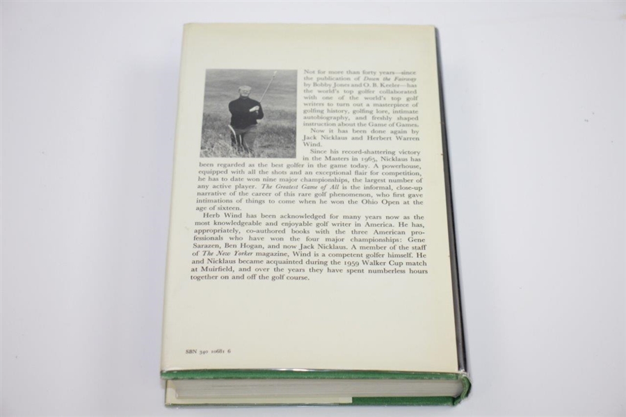 Jack Nicklaus Signed 1969 Book My Life in Golf JSA ALOA