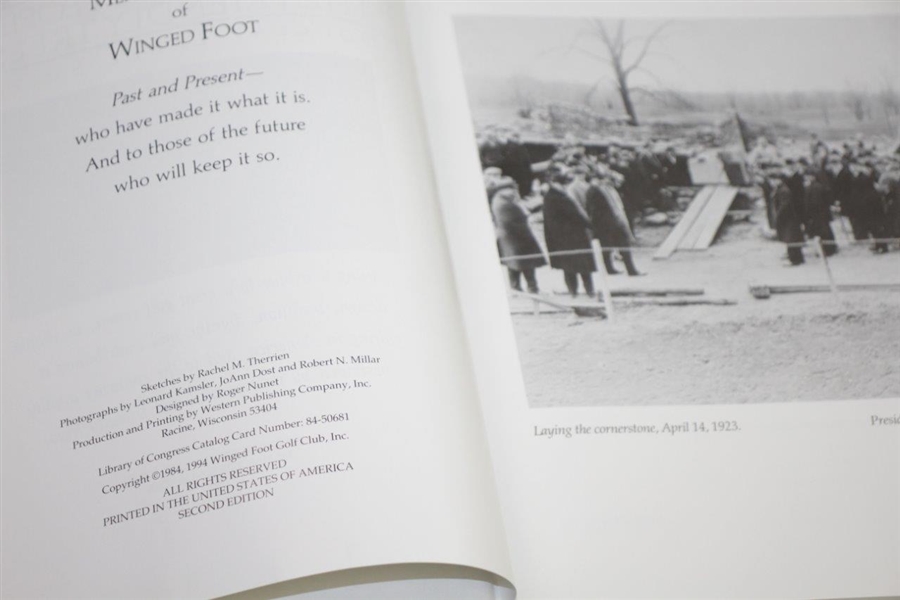 Winged Foot, Baltusrol, & Merion Club History Books