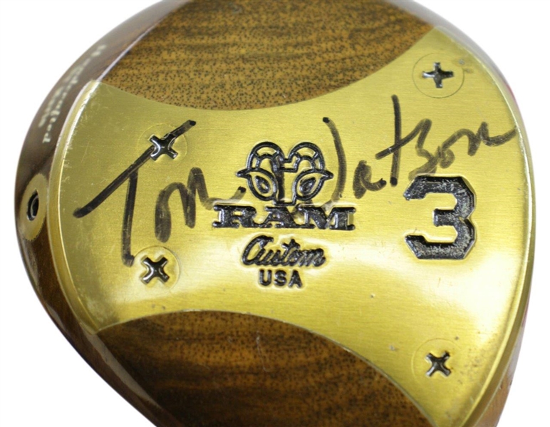 Tom Watson Signed 'Ram Custom USA' Handcrafted 'Tom' 3-Wood JSA ALOA