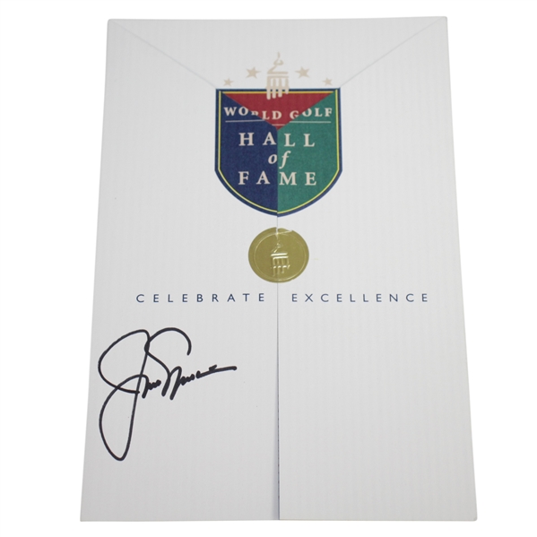 Jack Nicklaus Signed World Golf Hall of Fame 'Celebrate Excellence' Pamphlet JSA ALOA