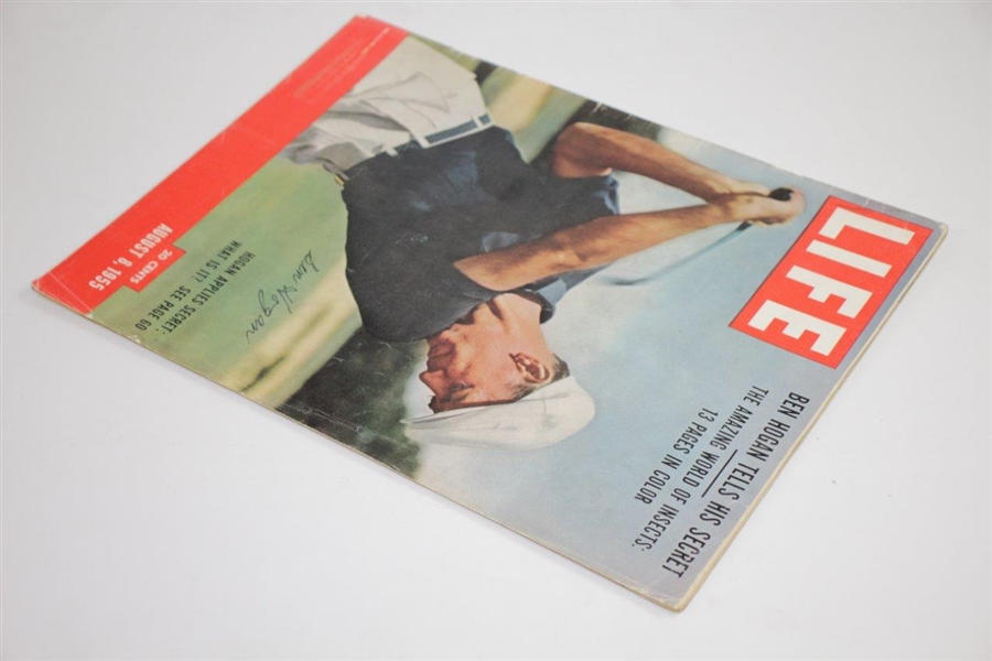 Ben Hogan Signed August 8, 1955 Large LIFE Magazine JSA #Z90525