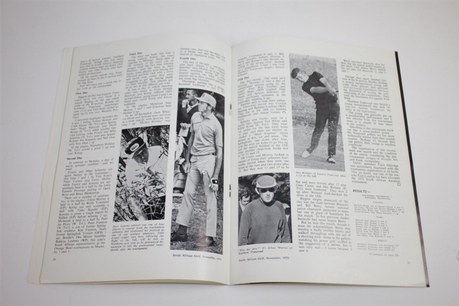 Gary Player Signed 11/11/1970 South African Golf Magazine JSA ALOA