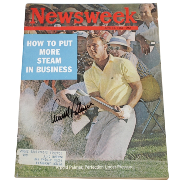 Arnold Palmer Signed June 18, 1962 Newsweek Magazine JSA ALOA