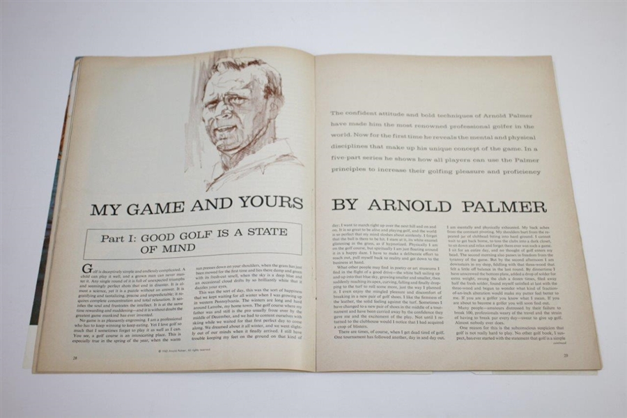 Arnold Palmer Signed July 15, 1963 Sports Illustrated Magazine JSA ALOA