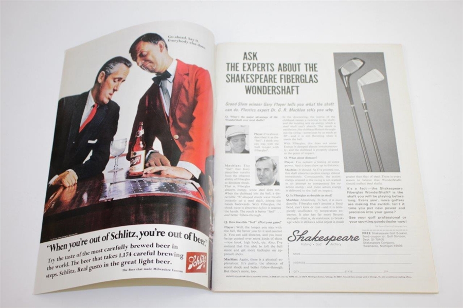 Jack Nicklaus Signed April 10, 1967 Sports Illustrated Magazine JSA ALOA