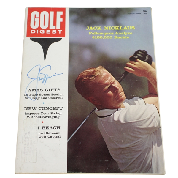 Jack Nicklaus Signed December 1962 Golf Digest Magazine JSA ALOA