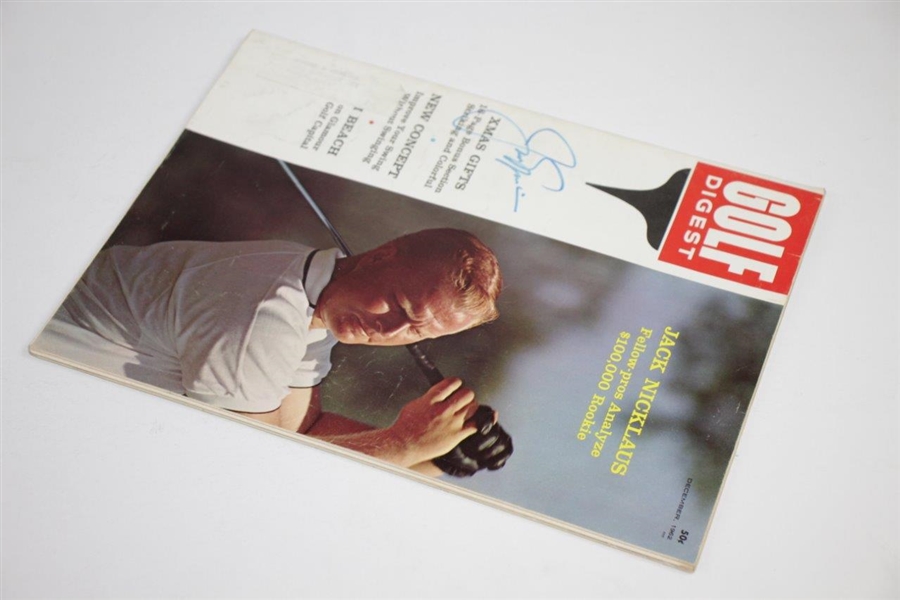 Jack Nicklaus Signed December 1962 Golf Digest Magazine JSA ALOA