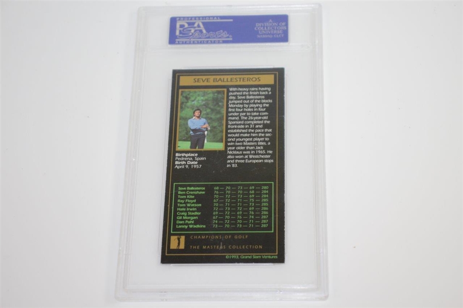 Seve Ballesteros Signed 1983 Champions of Golf  Grand Slam Ventures (GSV)Card PSA/DNA #82012380