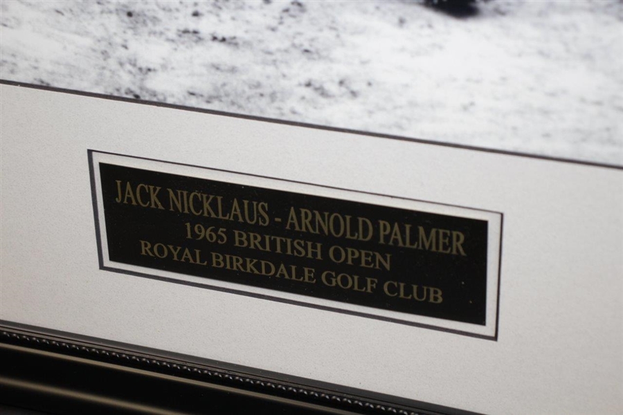 Arnold Palmer & Jack Nicklaus 1965 British Open at Royal Birkdale Large Framed Photo