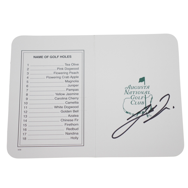 Joaquin Niemann Signed Augusta National Golf Club Scorecard JSA #DD11008