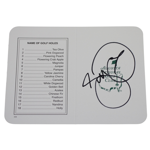 Jason Day Signed Augusta National Golf Club Scorecard JSA #EE81470