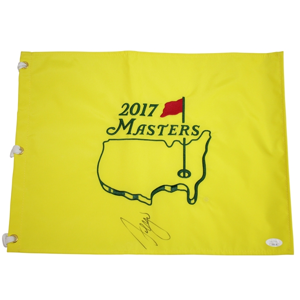 Sergio Garcia Signed 2017 Masters Embroidered Flag JSA #EE69186