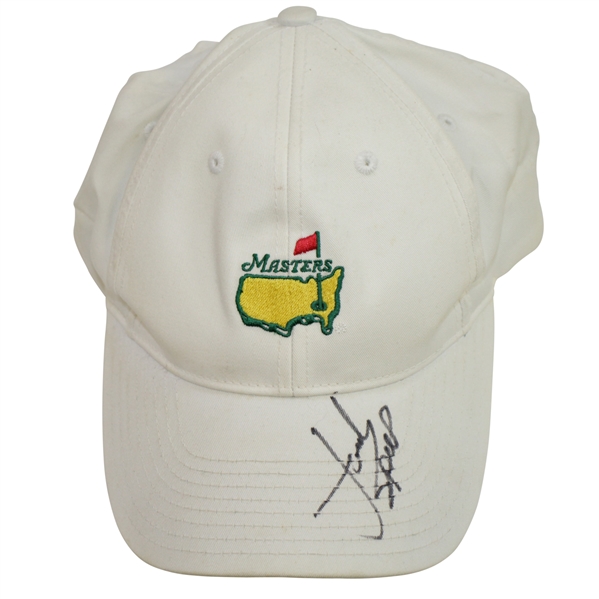 Jordan Spieth Signed White Masters Adjustable Hat JSA #DD92201