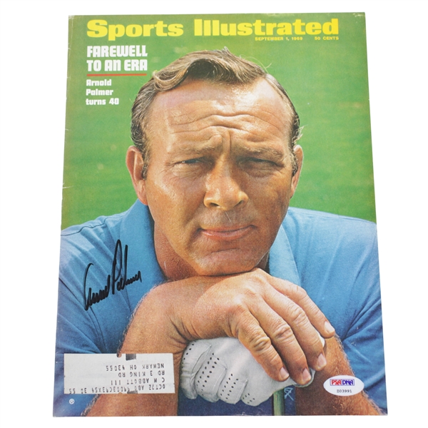 Arnold Palmer Signed September 1, 1969 Sports Illustrated Magazine PSA/DNA Z03991