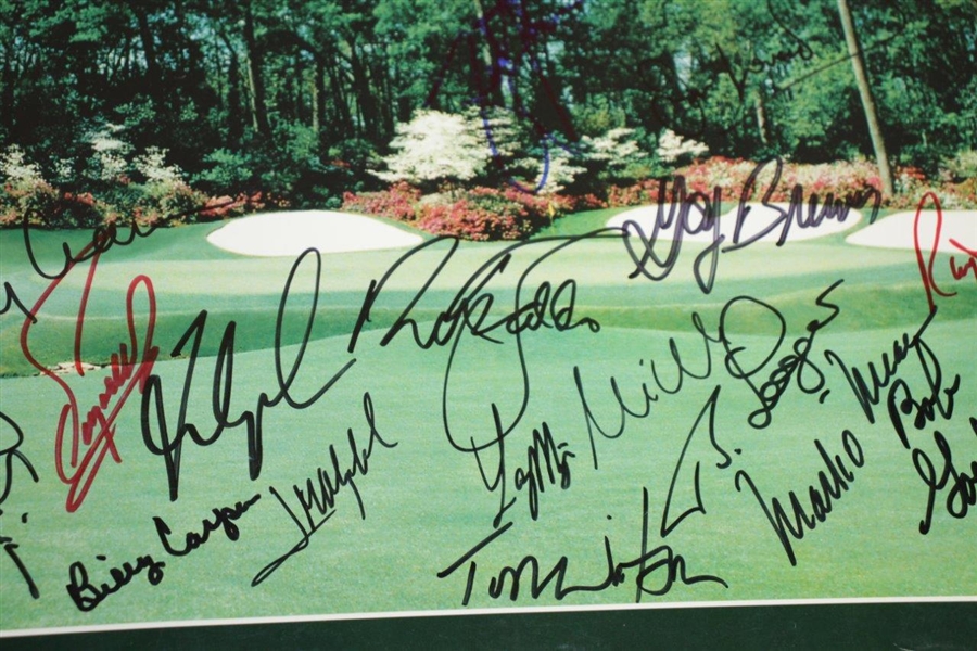 31 Masters Champions Signed 'Legendary Champions of the Masters' Poster JSA ALOA