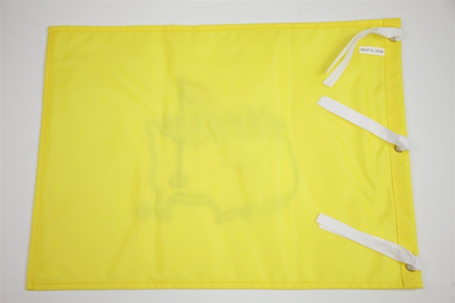 Jack Nicklaus Signed Masters Undated Embroidered Flag FULL JSA #Z91492