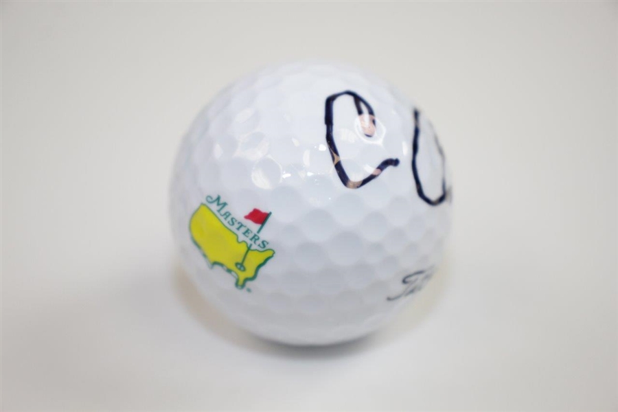 Cameron Champ Signed Masters Logo Golf Ball JSA #DD51575