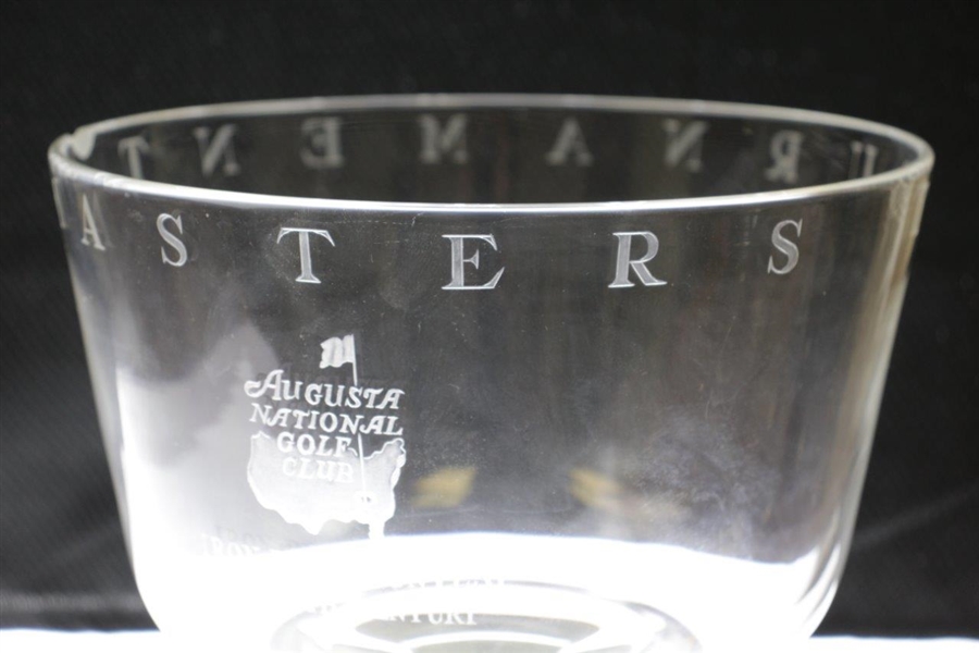 Ken Venturi's 1956 Masters Tournament Iron Play Contest Large Crystal Glass Bowl