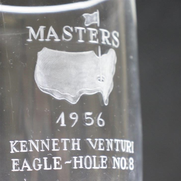 Ken Venturi's 1956 Masters Tournament Hole No. 8 Crystal Eagle Glass